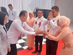 Pisah Sambut Kalapas Kelas IIB Way Kanan berlangsung Hikmat di Halaman Kantor Lapas Kelas 11B